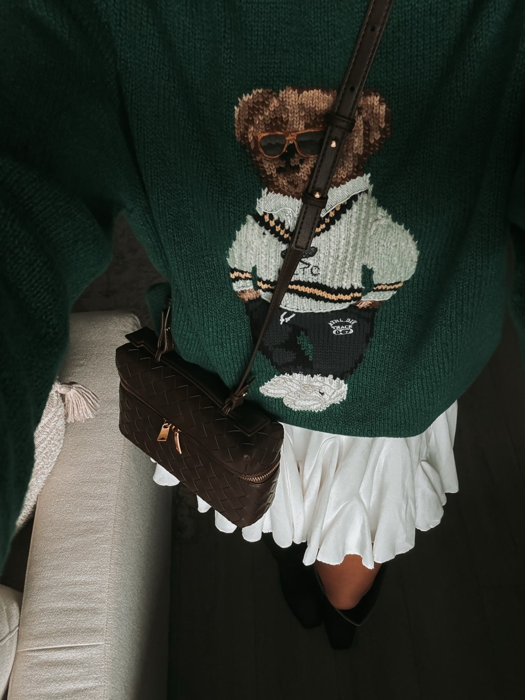 Fall Outfit Inspiration: Styling a Ralph Lauren Teddy Bear&nbsp;Sweater