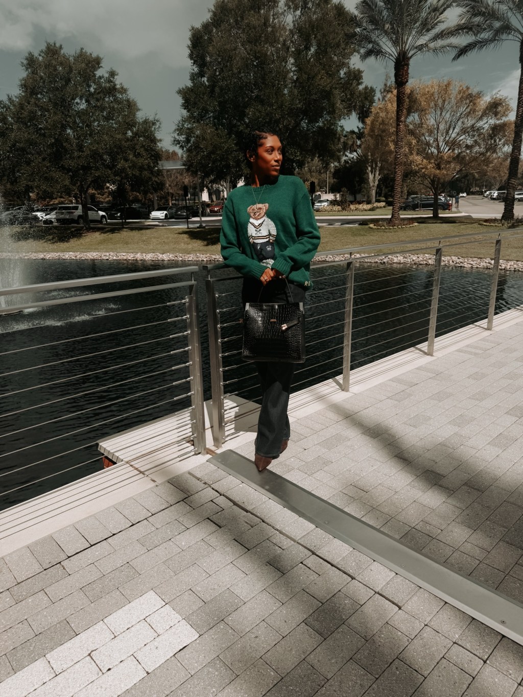 Fall Office Style: A Ralph Lauren Teddy Bear Sweater&nbsp;Moment